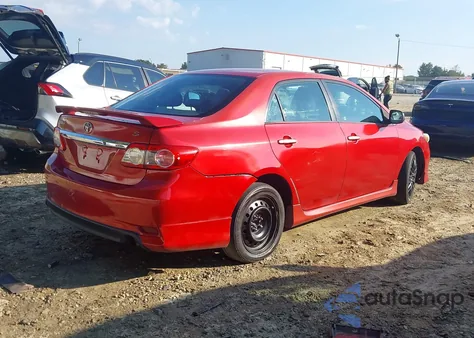 2011 Toyota Corolla S из США, поврежденный, VIN 2T1BU4EE4BC634851
